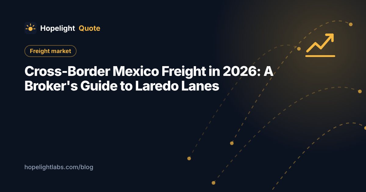 Cross-Border Mexico Freight in 2026: A Broker's Guide to Laredo Lanes