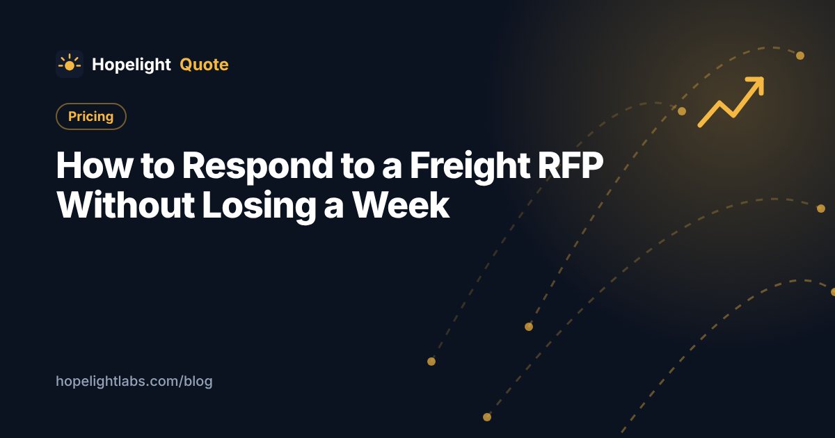 How to Respond to a Freight RFP Without Losing a Week
