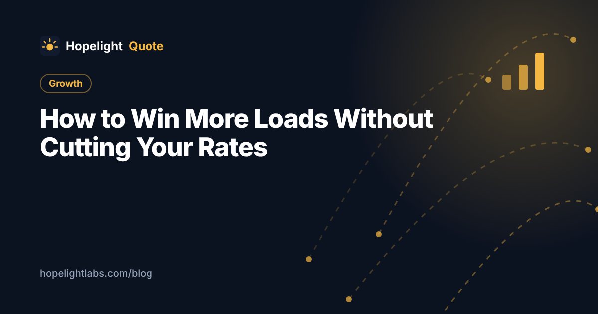 How to Win More Loads Without Cutting Your Rates